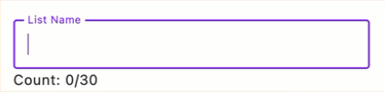 Compose text field with emoji input and inflated count